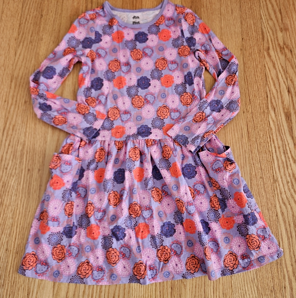 Tea Collection x Hello Kitty Floral Dress Size 8